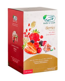 دمنوش میوه ای توت و میوه های قرمز مهرگیاه