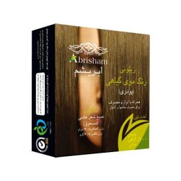 رنگ مو 100% گیاهی ابریشم رنگ زیتونی
