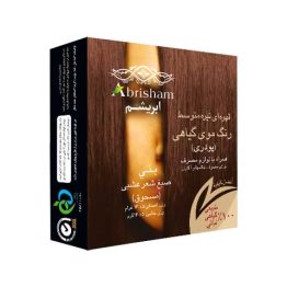رنگ موی قهوه ای تیره متوسط ۱۰۰% گیاهی ابریشم