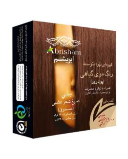 رنگ موی قهوه ای تیره متوسط ۱۰۰% گیاهی ابریشم