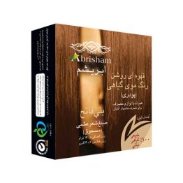 رنگ موی قهوه ای روشن 100% گیاهی ابریشم
