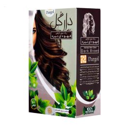 رنگ موی گیاهی قهوه ای تیره دارگل