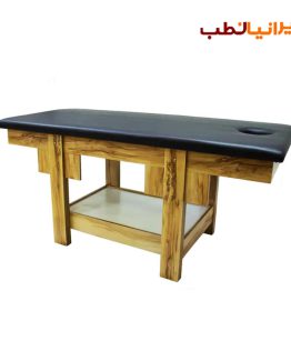 تخت فیشیال و ماساژ پایه چوبی