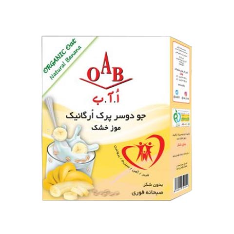 جو دو سر پرک ارگانیک و موز خشک OAB