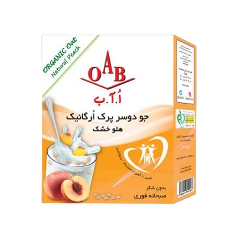 جو دو سر پرک ارگانیک و هلو خشک OAB