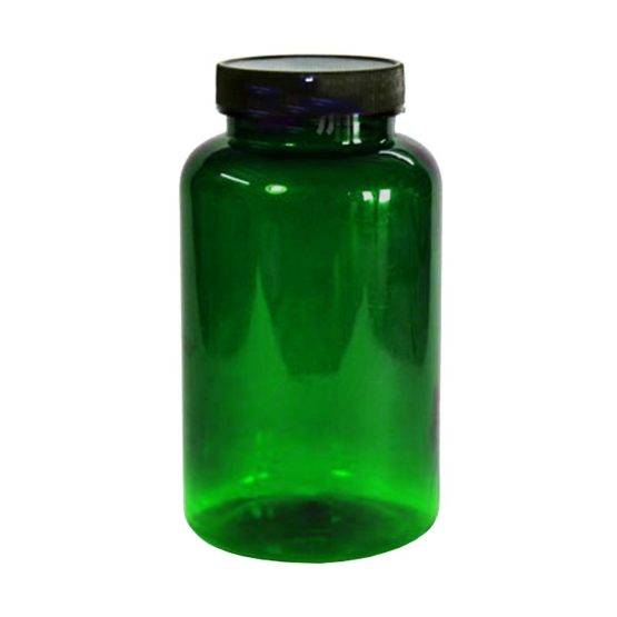 جار دارویی پلاستیکی سبز