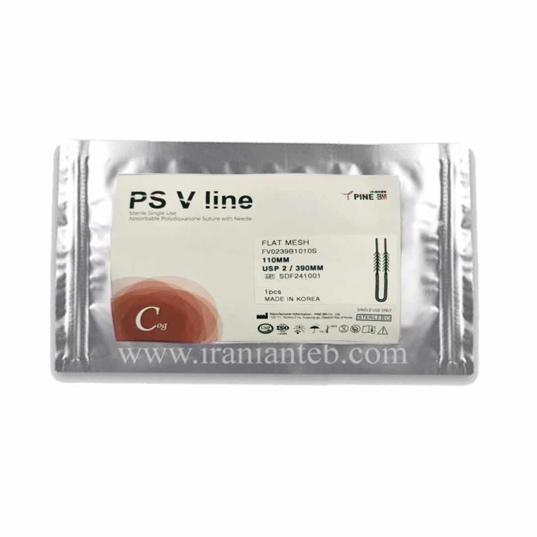 نخ لیفت و جوانساز پوست قالب دو سوزنه ۲/۳۹۰mm Double Needle cog Mold Flat mesh