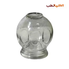 لیوان شیشه‌ای بادکش گرم